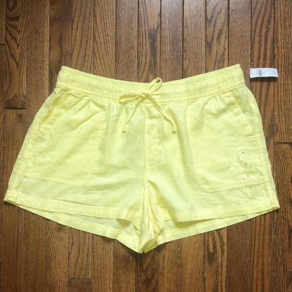 NWT GAP linen drawstring shorts 3” inseam Size XL - Picture 1 of 6